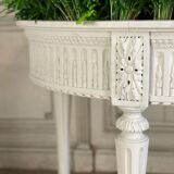 Painted carved wooden planter, circa 1900