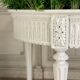 Painted carved wooden planter, circa 1900