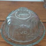 Plateau à fromages ou à dessert en verre avec cloche