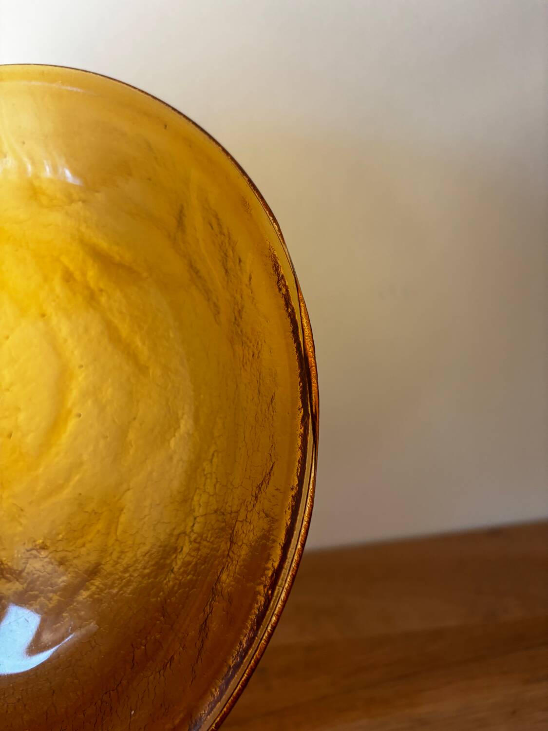 Vintage set of 6 amber brown plates Arcoroc Sierra