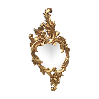 Ancien miroir doré style Louis XV