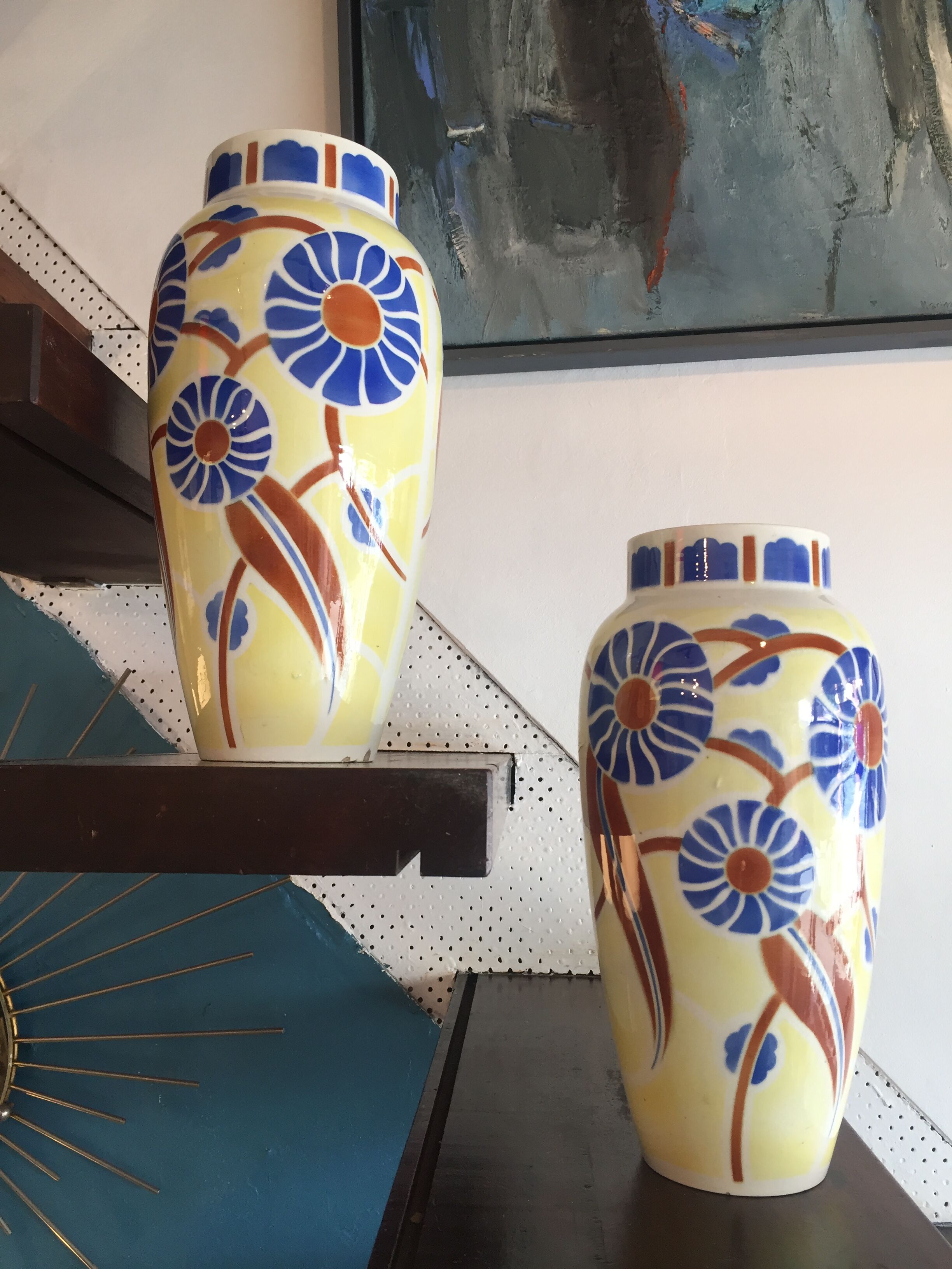 Pair of Art Deco vases