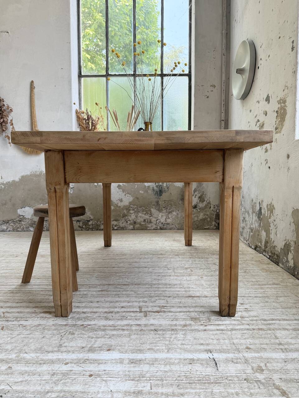 Ancienne table de ferme en chêne