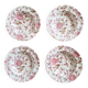 Deep plates (4) Johnson Brothers Rose chintz - Johnson Bros