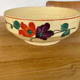 Salad bowl earthenware Sarreguemines model Ginette