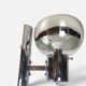 Space Age wall light in chrome with glass globe – 1970s