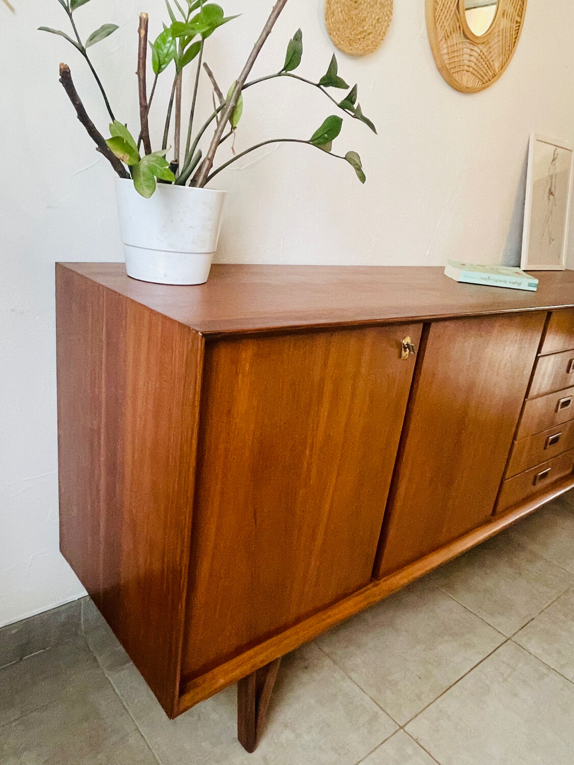 Vintage sideboard from 1962, signed