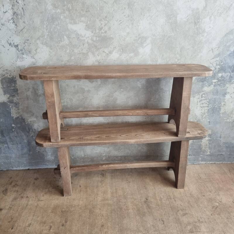 Pair of oak benches