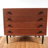 Vintage Scandinavian teak chest of drawers 1960