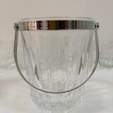 Crystal ice bucket from Arques, 1970s
