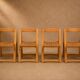 Set of 4 Aldo Jacober / Alberto Bazzani chairs.