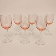 6 glasses on foot luminarc
