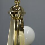 Rare Art Nouveau Chandelier by Emil Kralik for Vulkania, 1920s
