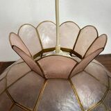 Suspension en nacre et laiton, années 70