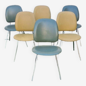 Set of 6 vintage 60' chairs