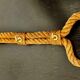 Vintage rope coat hook by designers Audoux Minet