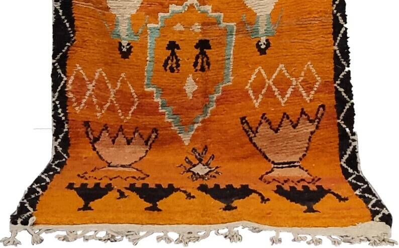 Tapis traditionnel marocain Beni ourain Mrirt