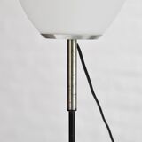 Italian table lamp in metal and opal glass, 1960s