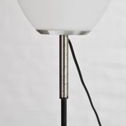 Lampe de table italienne en métal et verre opale, années 1960