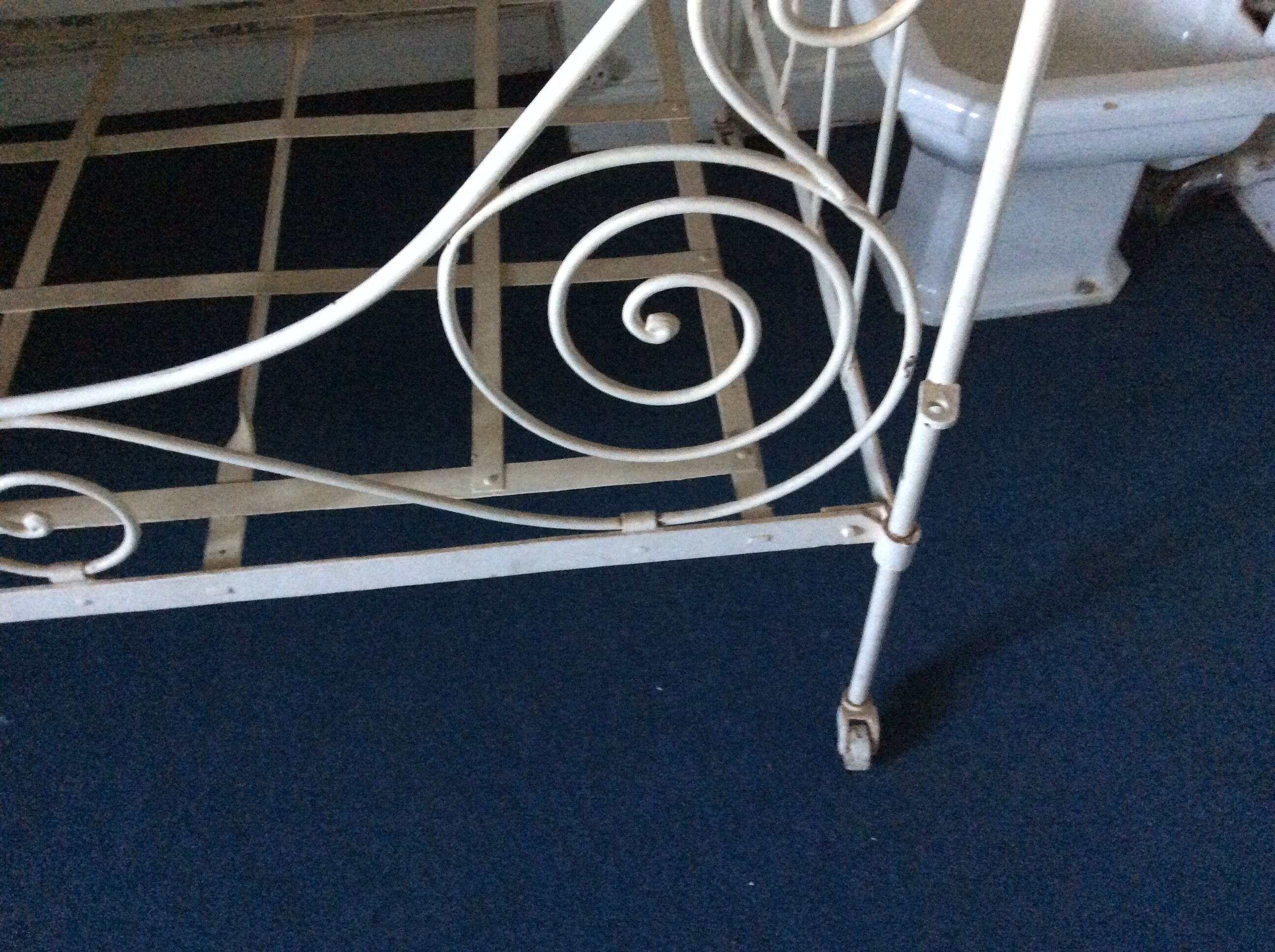 Wrought iron bed