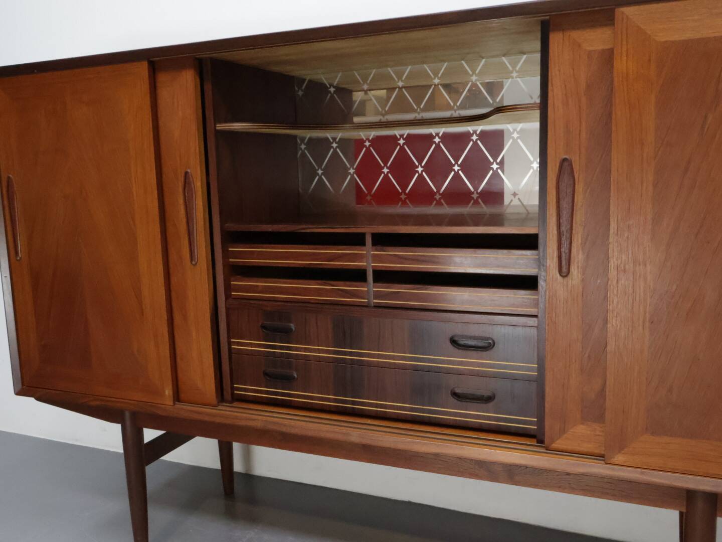 Vintage wandmeubel teak Deens