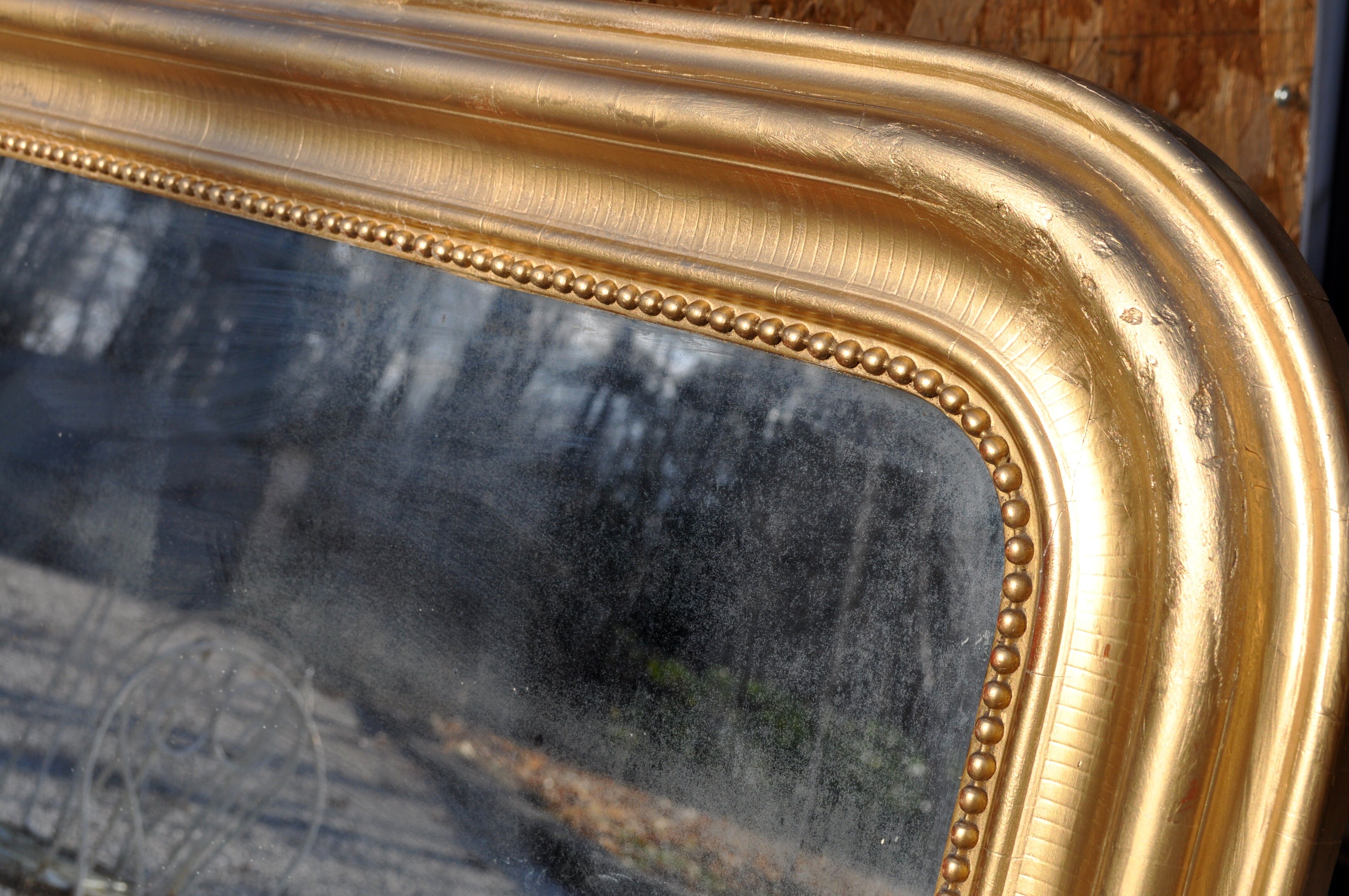 Gilded Louis-Philippe mirror