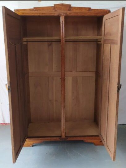 Parisian wardrobe in solid oak