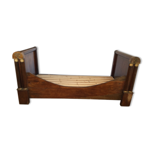 Lit bateau epoque placage