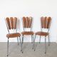 Set of 3 tublac petal skai kitchen chairs