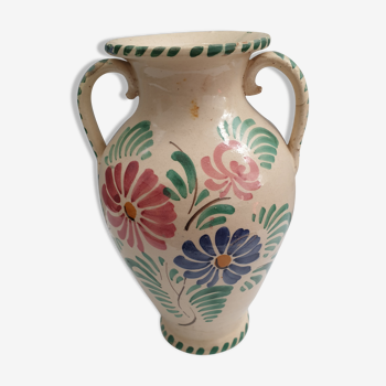 Ancient Italian porcelain amphora style vase