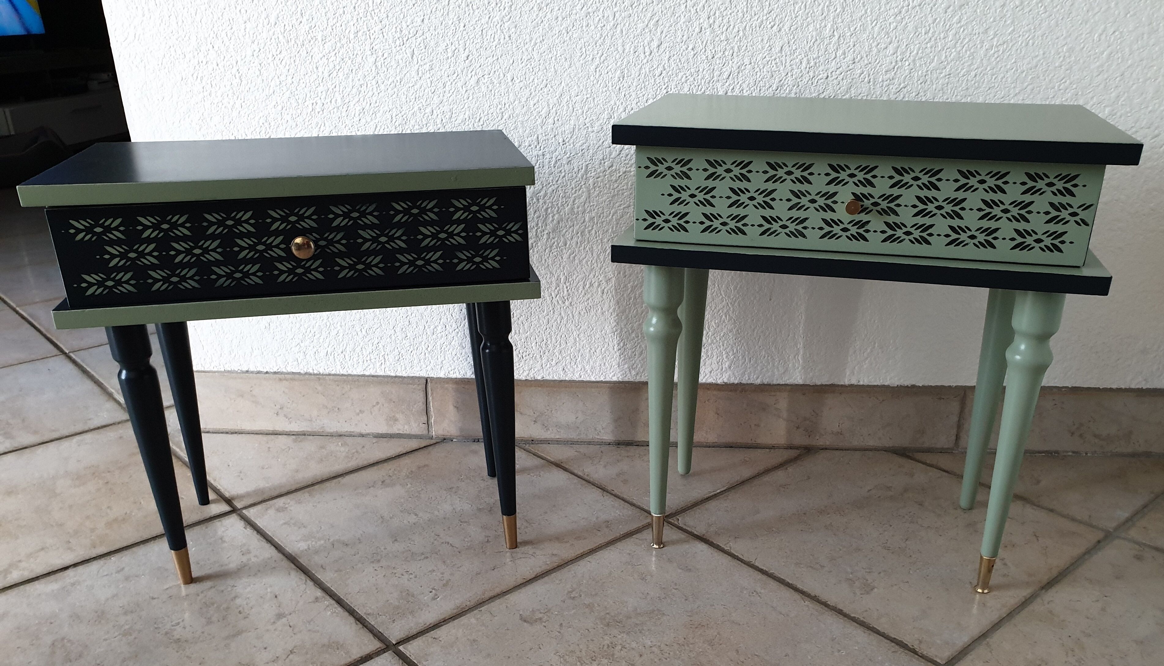 Restyled vintage bedside