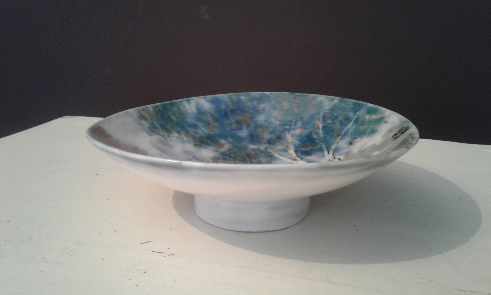 Porcelain cut.  Camille Tharaud (1878-1951), landscape décor