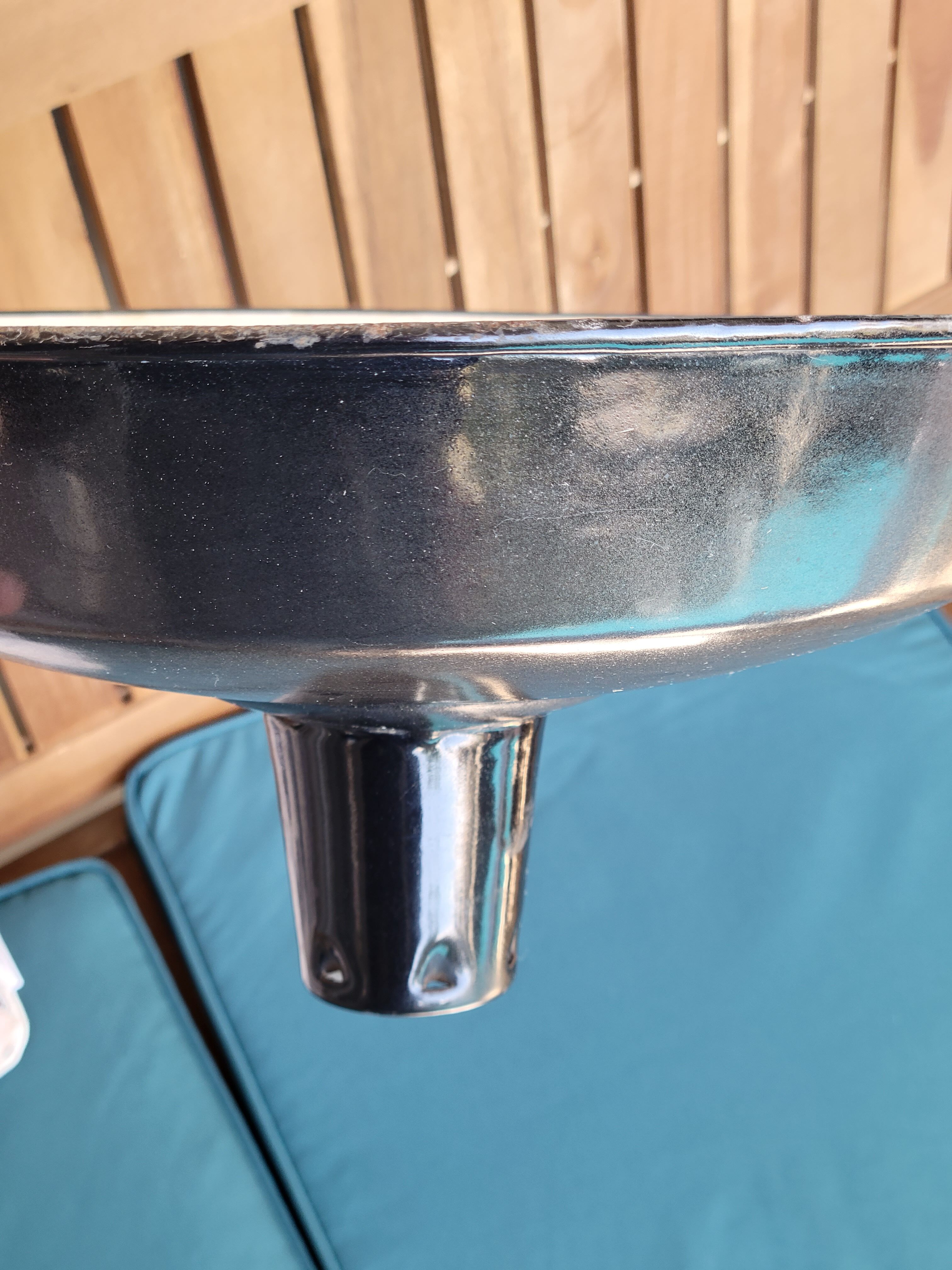 Pair of suspensions industrial lamp workshop lampshade in black enamelled metal