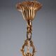 Lustre ancien en bronze et cristal 12 lumières Italie XX Century