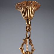 Antique bronze and crystal chandelier with 12 lights, Italy, 20th century.