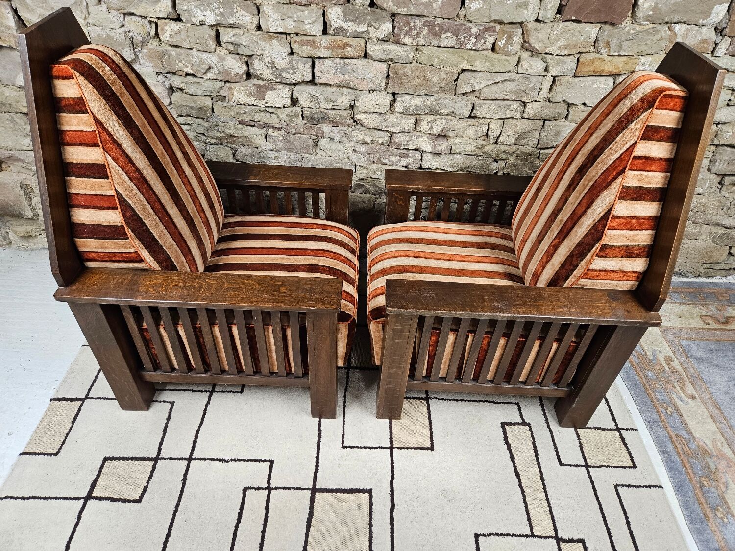 Pair armchair art deco