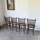 Set of 4 Fischel cane bistro chairs n019