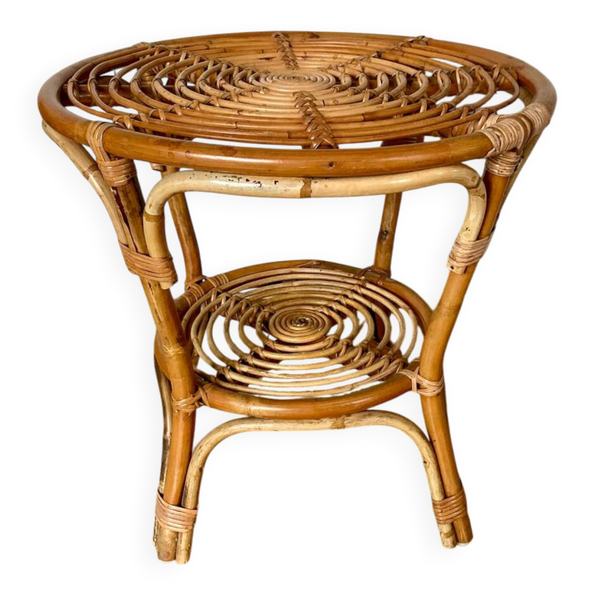 Rattan round table