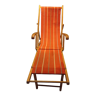 Wooden deckchair Chilean deck chair 60s