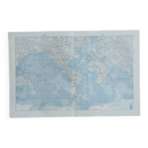 Old geographical map seas currents isobars isotherms Larousse