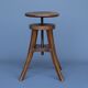 Industrial adjustable piano stool. 1930s
