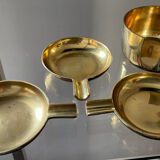 Bronze ashtray set from the 60s-70s