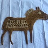 Trio of vintage rope animals table mats