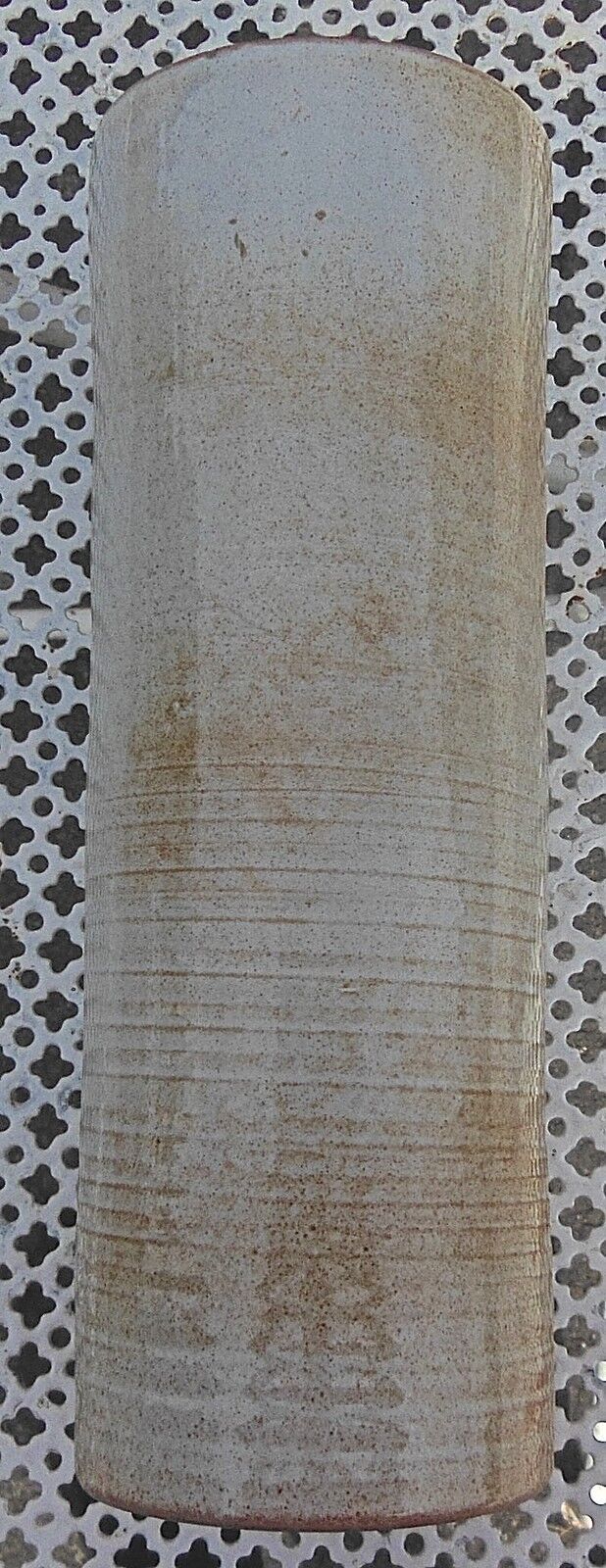 Enamelled ceramic roller vase