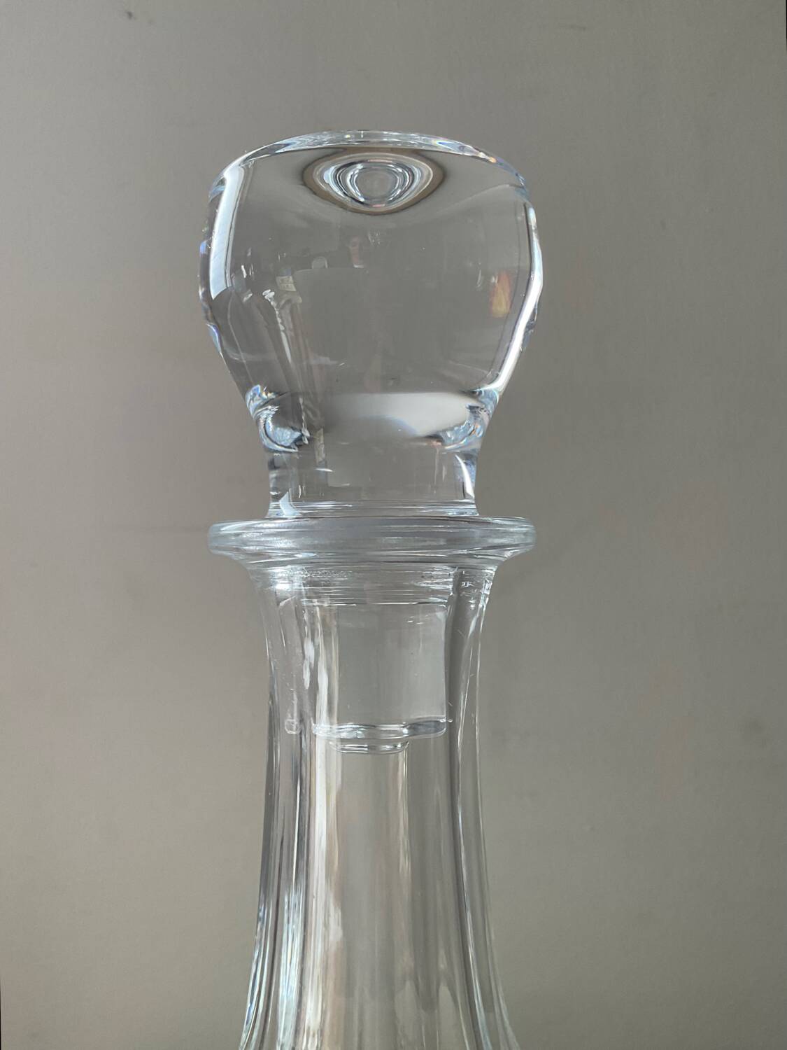 Vintage crystal whiskey decanter
