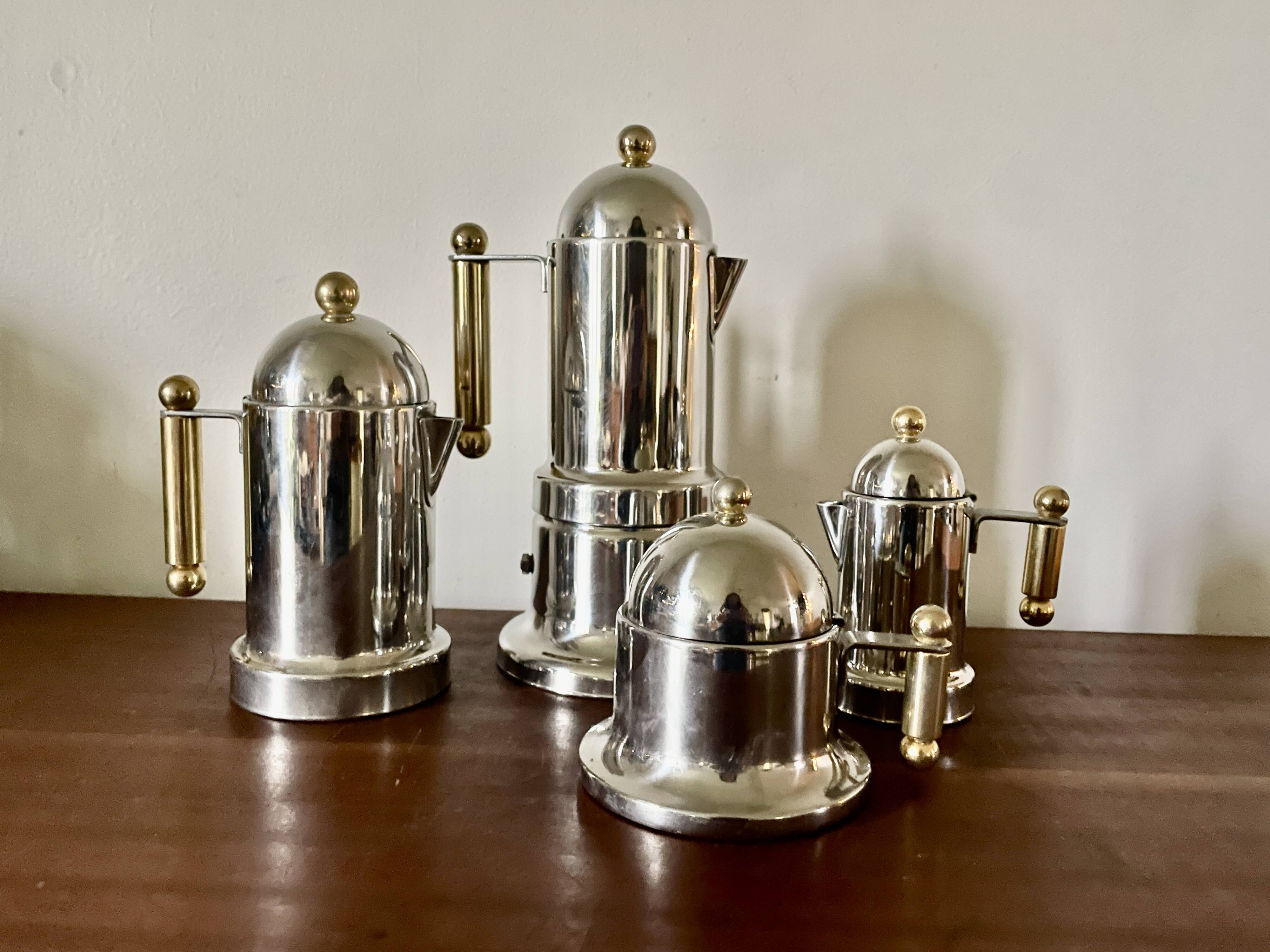 Vev Vigano Kontessa espresso set or 24 carats, Italy