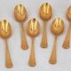 Christofle América gold-plated, 12 moka spoons, coffee, 10 cm, excellent condition.
