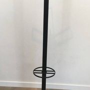 Michele De Lucchi & Tadao Takaichi for Kartell. Black plastic coat rack "Segmenti". Italy. 1989