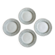 4 English dinner plates.