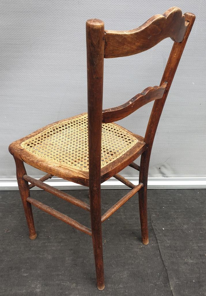 Pair chairs cans d'estaminet XIXth